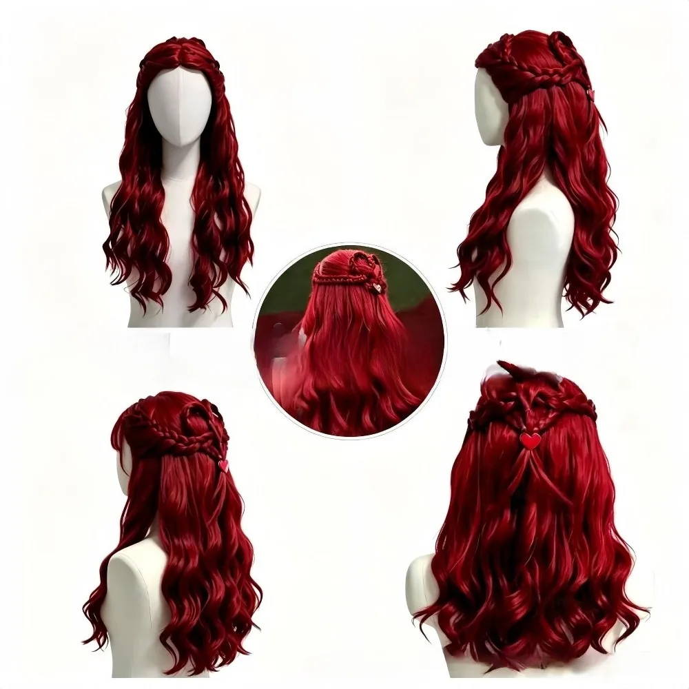 2026 Red Blue Long Curly Synth - огляд і ціна Women'S Red Accessories