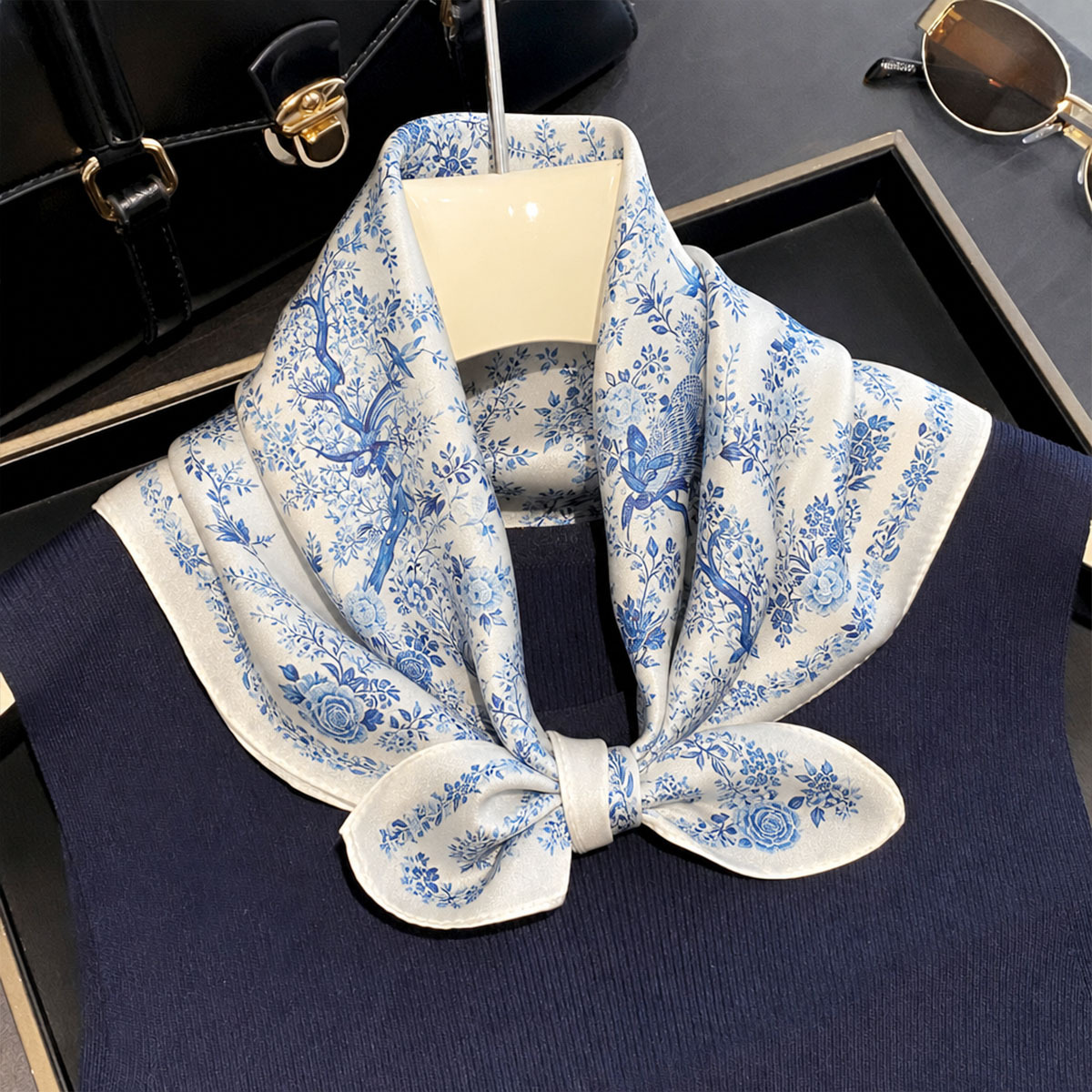 100% Real Silk Scarf Women Squ - огляд і ціна Silk Scarf Square