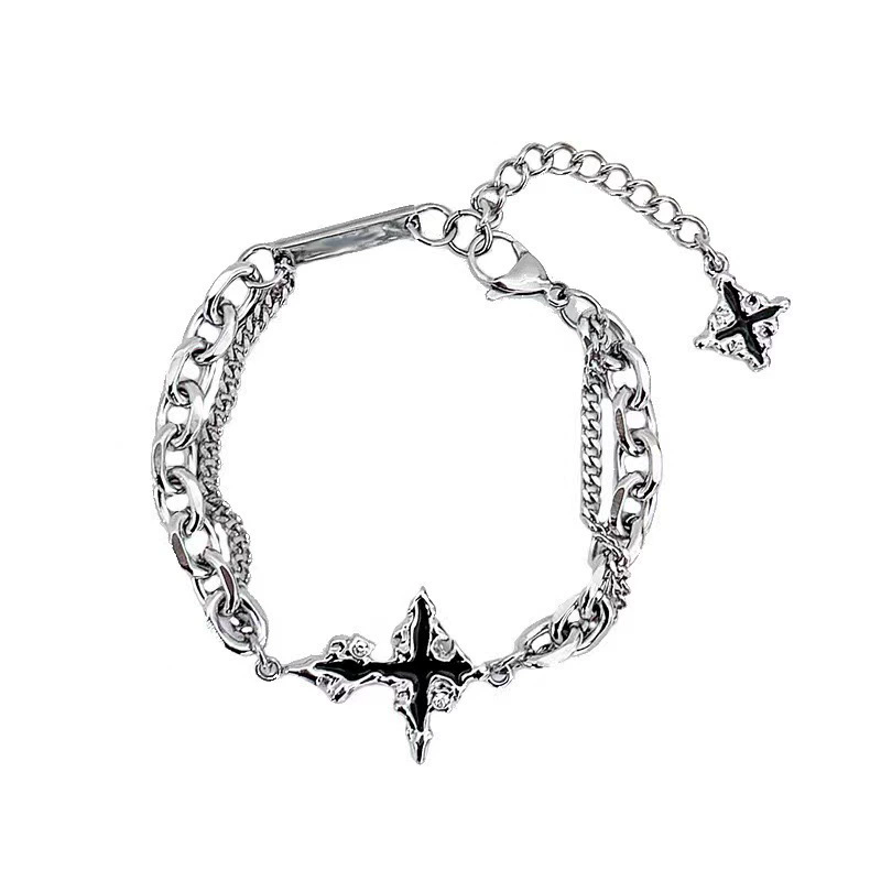 Punk Black Cross Pendant Chain - огляд і ціна Women'S Emo Accessories