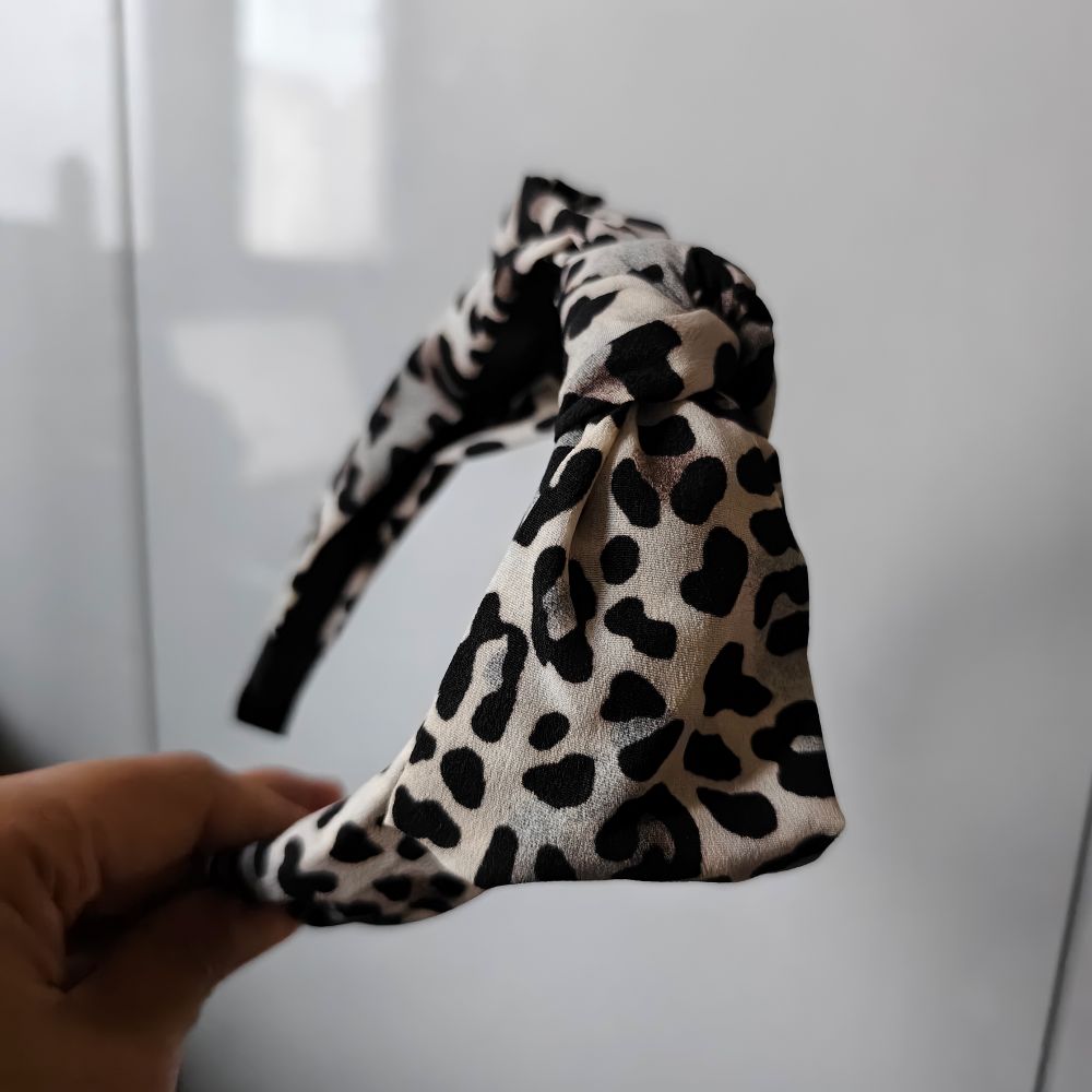 Leopard Print Headband with A  - огляд і ціна Women Accessories Sale