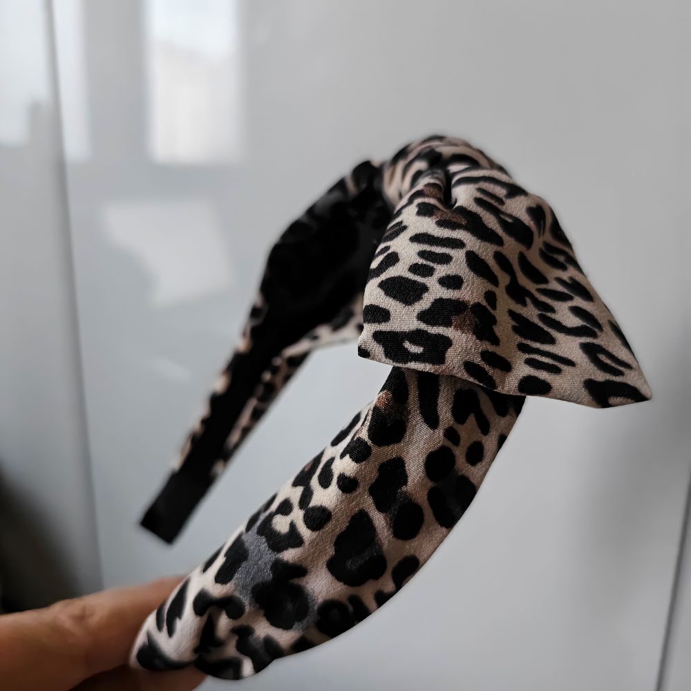 Leopard Print Headband with A  - огляд і ціна Women Accessories Sale