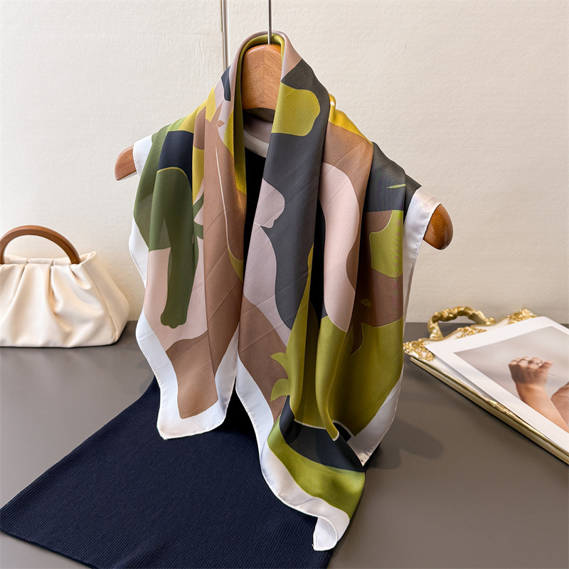 2026 New Women Square Scarf Im - огляд і ціна Silk Scarf Square