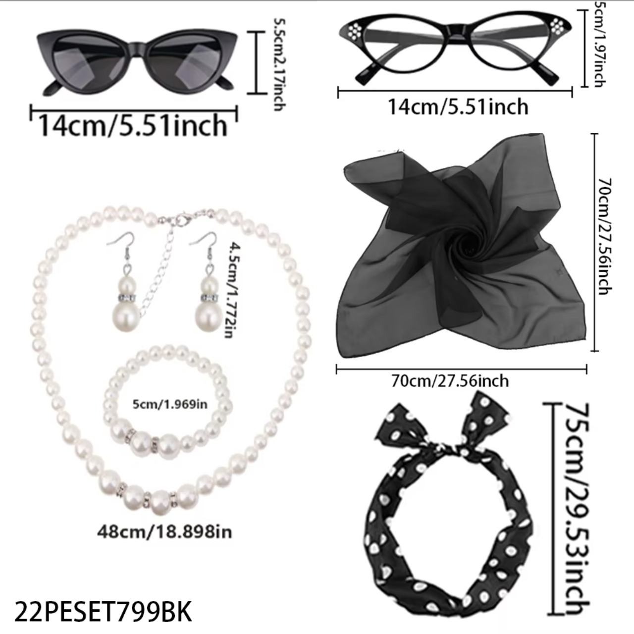 PESENAR 50's Women Costume Acc - огляд і ціна Women'S Accessories In The 1950S