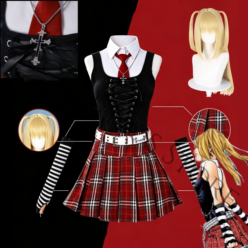 Anime Misa Amane Misamisa Cosp - огляд і ціна Women'S Red Accessories