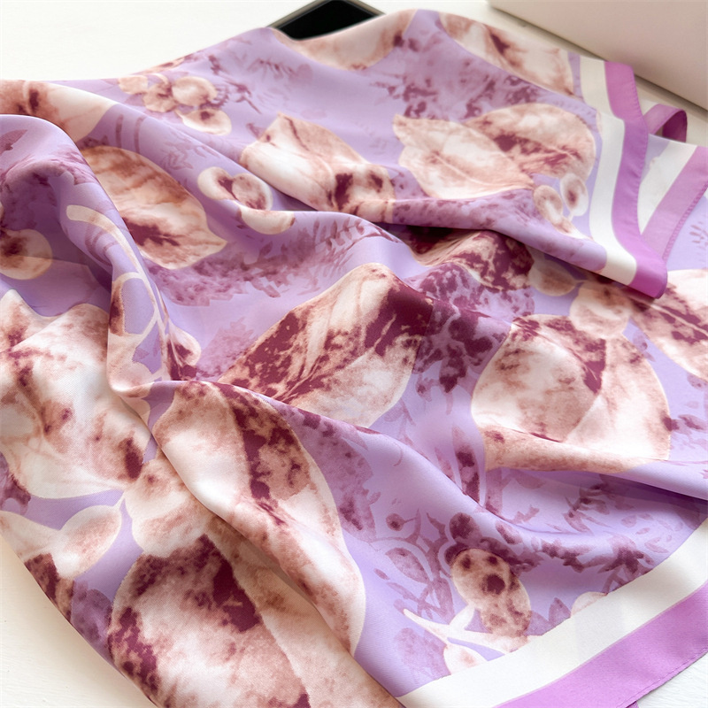 Retro 90cm Printed Large Squar - огляд і ціна Silk Scarf Square
